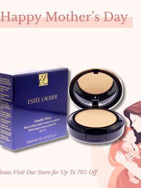 Estee Lauder Double Wear Matte Powder Foundation Rich Java 0.42 Oz